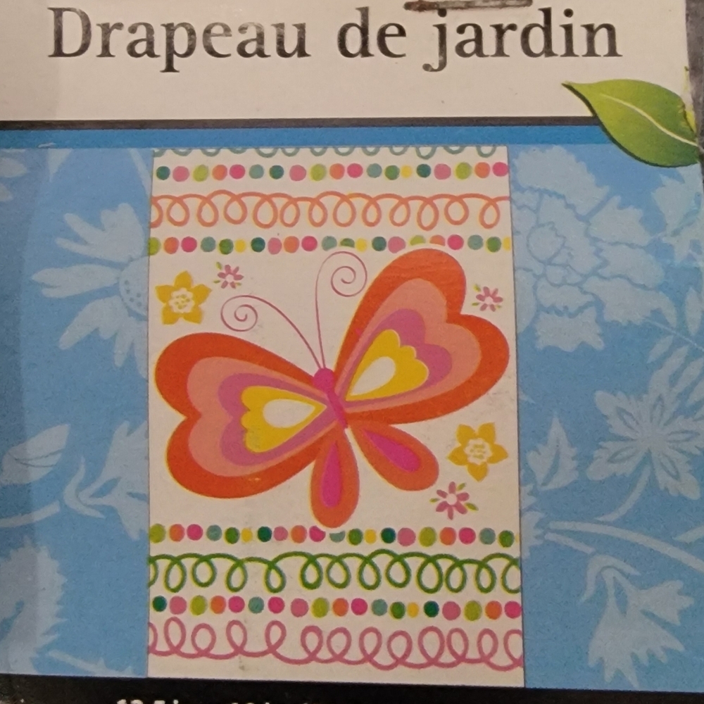 Butterfly Garden Flags Set of 2 New - Picture 2 of 4